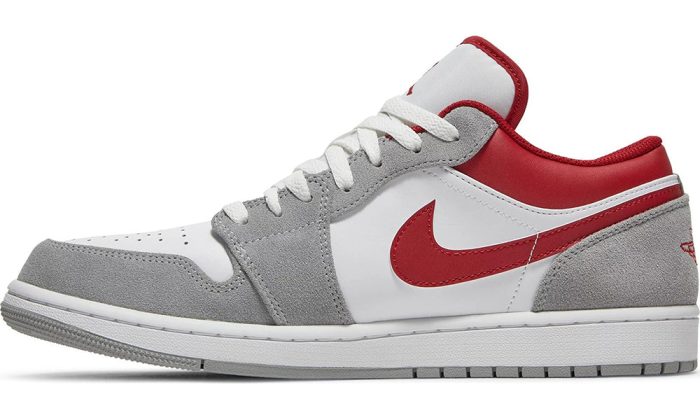 Air Jordan 1 Low SE 'Light Smoke Grey Gym Red' - DUBAI ALL STAR