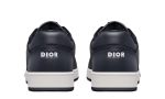 B27 LOW-TOP SNEAKER Navy Blue Smooth Calfskin and CD Diamond Canvas - DUBAI ALL STAR