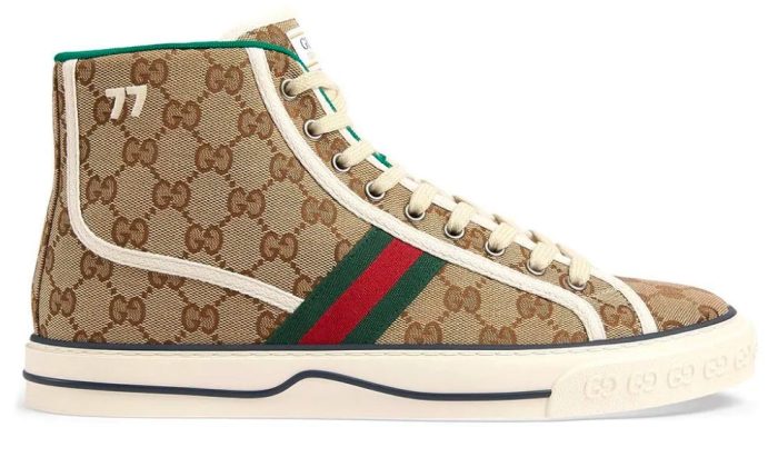 Gucci Tennis 1977 High 'Beige Ebony' - DUBAI ALL STAR