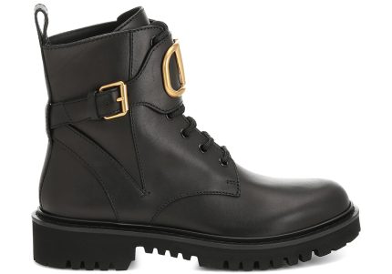 Valentino Garavani VLOGO leather ankle boots - DUBAI ALL STAR