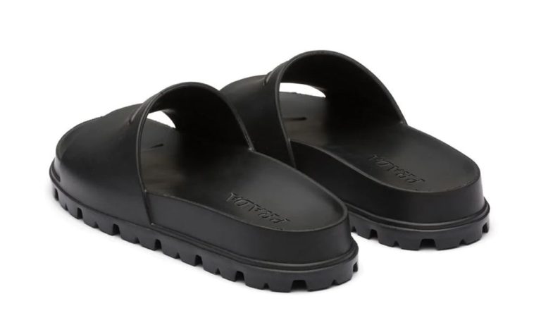 Prada Logo-Embossed Slides - DUBAI ALL STAR