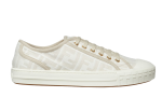 Fendi Domino White Fabric Low-Tops - DUBAI ALL STAR