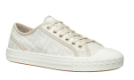 Fendi Domino White Fabric Low-Tops - DUBAI ALL STAR