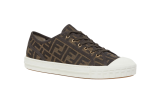 Fendi Domino Brown Fabric low-Tops - DUBAI ALL STAR