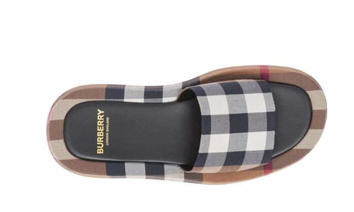 Burberry check-print cotton slides - DUBAI ALL STAR