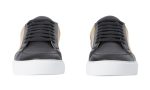 Burberry House Check Cotton and Leather Sneakers 'Black' - DUBAI ALL STAR