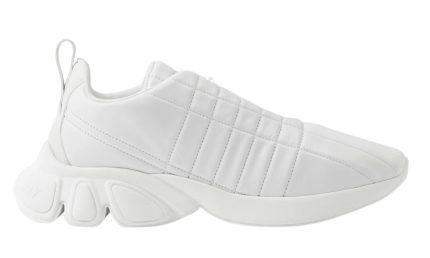 Burberry Quilted Leather Classic Sneakers 'White' - DUBAI ALL STAR