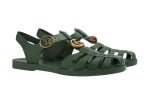 Gucci Rubber Buckle Strap Sandals - Green - DUBAI ALL STAR