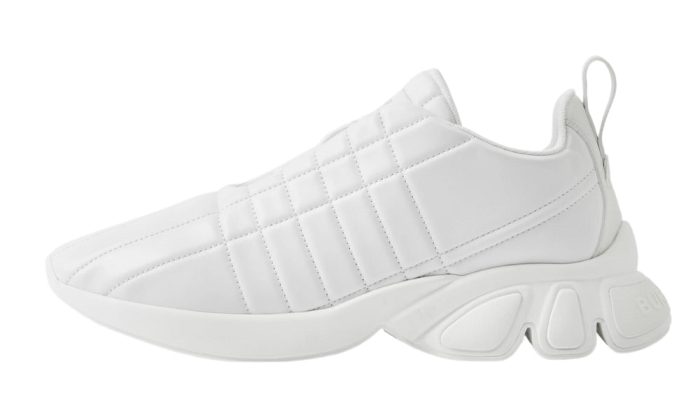 Burberry Quilted Leather Classic Sneakers 'White' - DUBAI ALL STAR