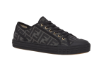 Fendi Domino Black Fabric Low-Tops - DUBAI ALL STAR