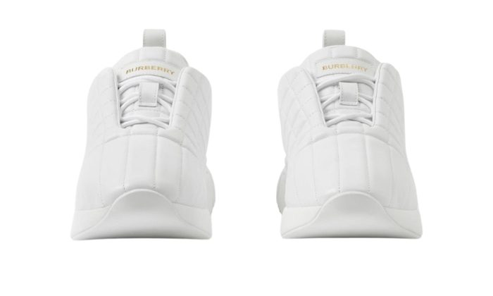 Burberry Quilted Leather Classic Sneakers 'White' - DUBAI ALL STAR