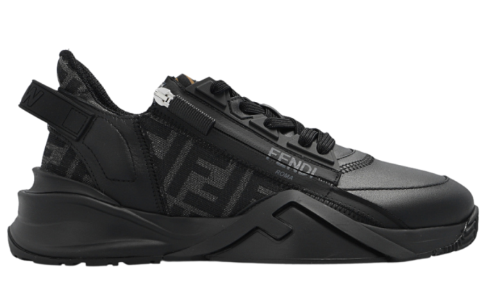 Fendi Flow Black leather low-tops - DUBAI ALL STAR