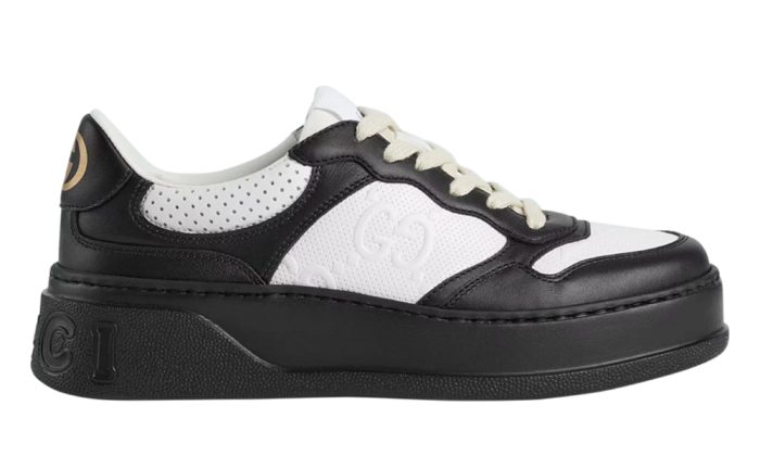 Gucci Wmns GG Embossed Sneaker 'Black White' - DUBAI ALL STAR