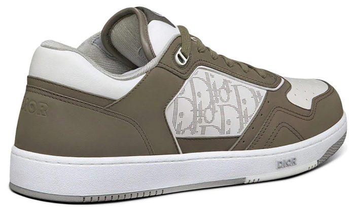 Dior B27 Low Top Sneaker Galaxy Oblique White Olive Nubuck - DUBAI ALL STAR