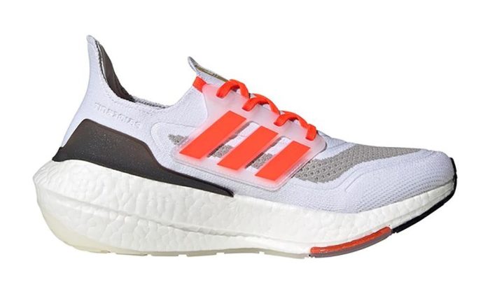 Adidas Ultraboost 21 "White - Solar Red - Gold Met" - DUBAI ALL STAR