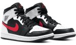 Air Jordan 1 Mid Black Chile Red White - DUBAI ALL STAR