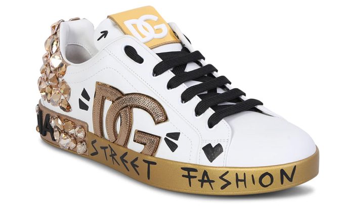 DOLCE & GABBANA Logo Patch Sneakers - DUBAI ALL STAR