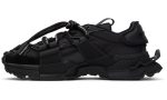 DOLCE & GABBANA Black Mixed-Materials Space Sneakers - DUBAI ALL STAR