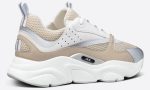 Dior B22 Cream Technical Mesh with Beige and White Smooth Calfskin - DUBAI ALL STAR