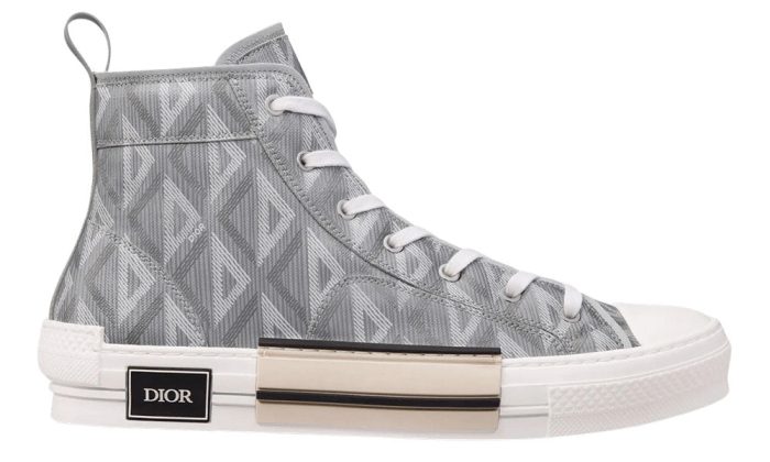 Dior B23 High-top Sneaker "Dior Gray Cd Diamond Canvas" - DUBAI ALL STAR