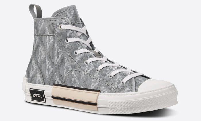 Dior B23 High-top Sneaker "Dior Gray Cd Diamond Canvas" - DUBAI ALL STAR