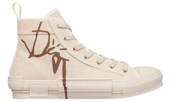 Dior B23 Cactus Jack Dior "Cream & Coffee" High-top Sneaker - DUBAI ALL STAR