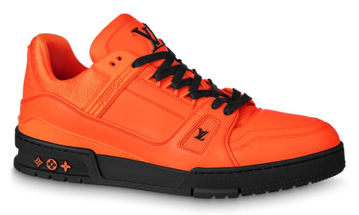 LV Trainer Sneaker "Orange" Calf leather