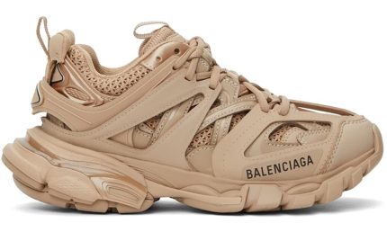 BALENCIAGA Beige Track Sneakers - DUBAI ALL STAR