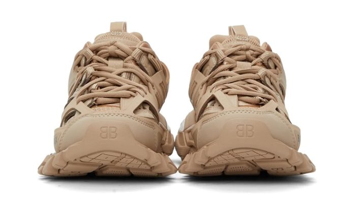 BALENCIAGA Beige Track Sneakers - DUBAI ALL STAR