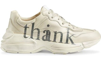 Gucci Rhyton 'think/thank' print sneaker - DUBAI ALL STAR