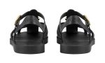 Gucci Rubber Buckle Strap Sandals - Black - DUBAI ALL STAR