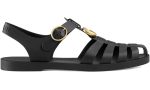 Gucci Rubber Buckle Strap Sandals - Black - DUBAI ALL STAR