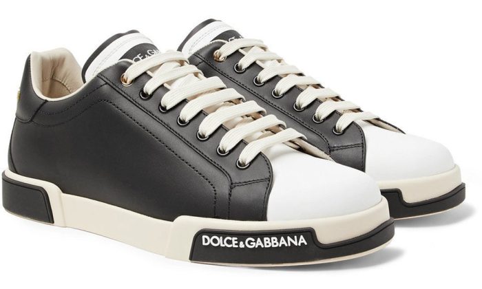 Dolce & Gabbana Leather Sneakers "Black" - DUBAI ALL STAR