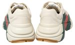 Gucci White Rhyton Web Chunky Sneakers - DUBAI ALL STAR