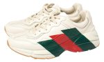 Gucci White Rhyton Web Chunky Sneakers - DUBAI ALL STAR