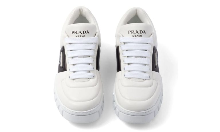 Prada padded leather sneakers 'White' - DUBAI ALL STAR