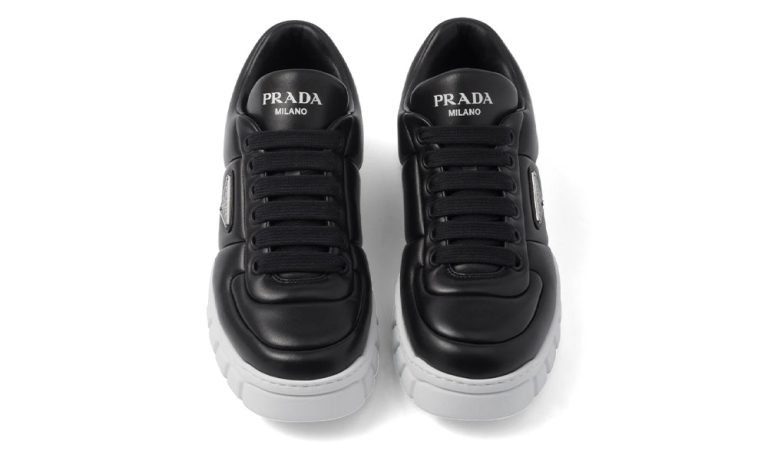 Prada padded leather sneakers 'Black' - DUBAI ALL STAR