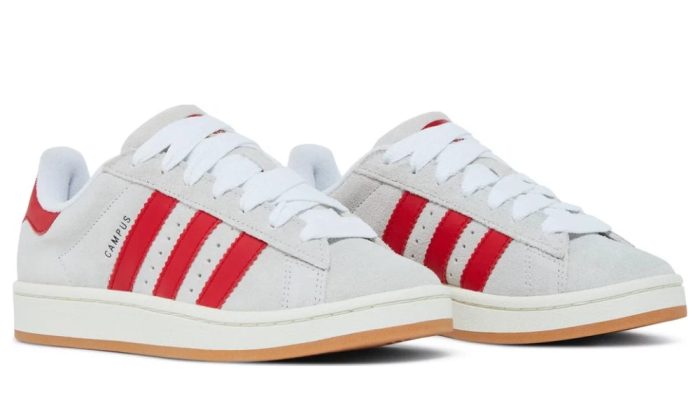 Adidas Campus 00s 'Crystal White Scarlet' - DUBAI ALL STAR