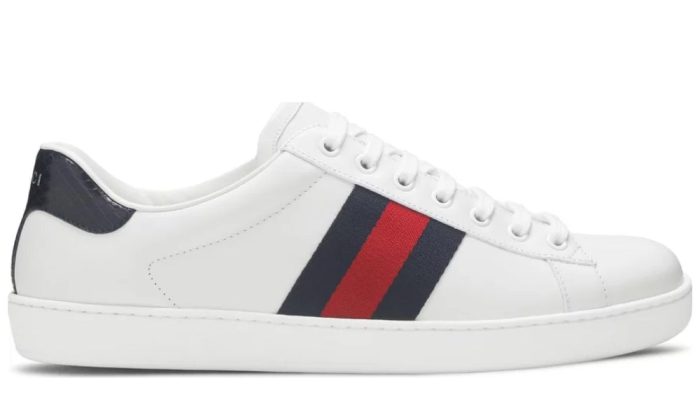 Gucci Ace Leather 'White Blue' - DUBAI ALL STAR