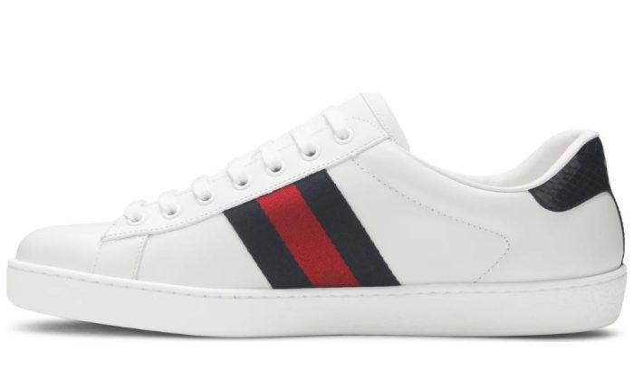 Gucci Ace Leather 'White Blue' - DUBAI ALL STAR