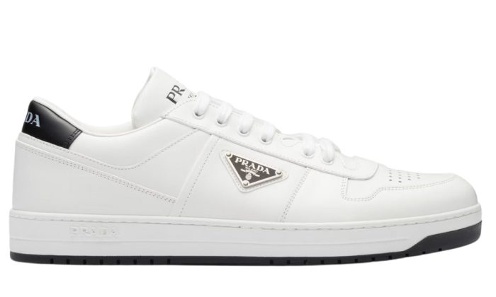 Prada Downtown Leather 'White Black' - DUBAI ALL STAR