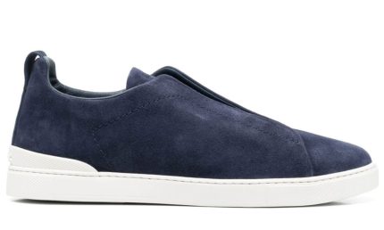 Zegna slip-on suede sneakers "Blue" - DUBAI ALL STAR