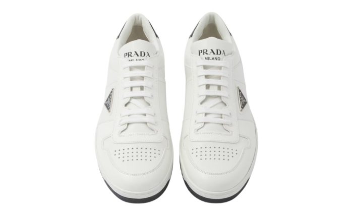 Prada Downtown Leather 'White Black' - DUBAI ALL STAR