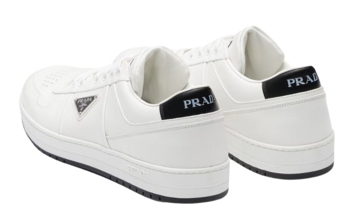 Prada Downtown Leather 'White Black' - DUBAI ALL STAR