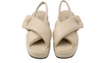 Prada triangle-logo padded sandals "Beige" - DUBAI ALL STAR