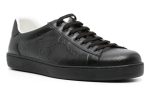 Gucci Ace monogram-embossed sneakers 'Black' - DUBAI ALL STAR