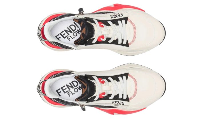 Fendi  Flow Runner Lunar New Year Capsule White Low Top Trainers - DUBAI ALL STAR