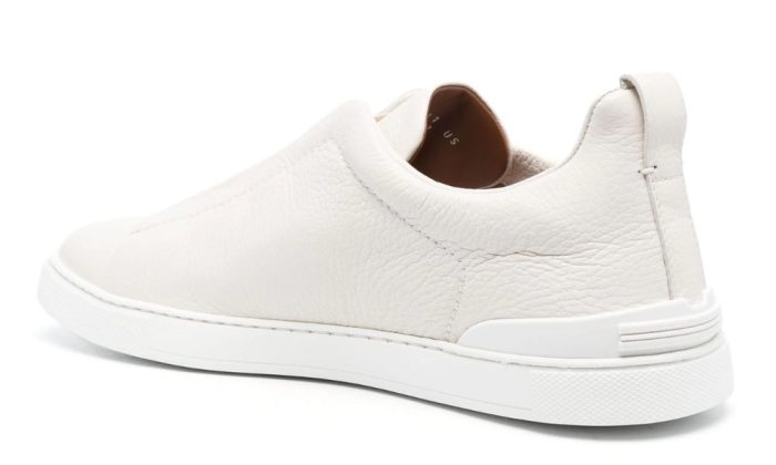 Zegna Triple Stich leather sneakers "White" - DUBAI ALL STAR